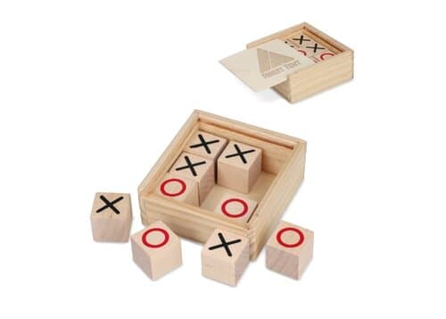 Tic Tac Toe Set in Holzkiste