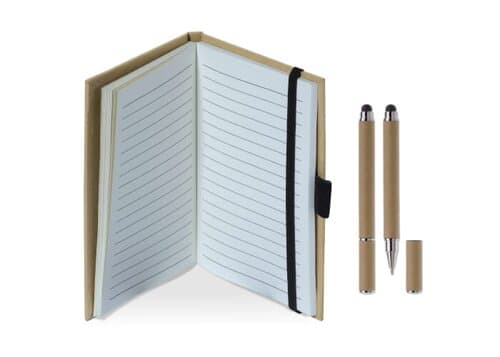 Karton Notizbuch A6 + Stift