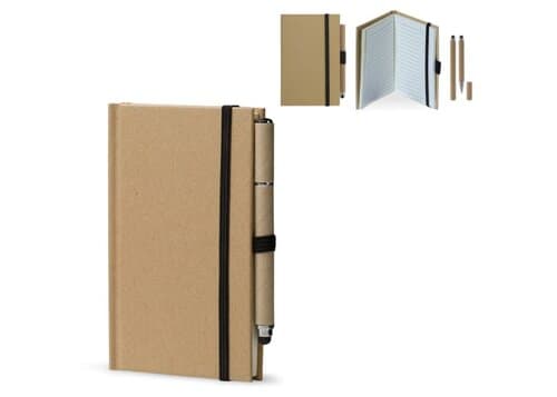 Karton Notizbuch A6 + Stift