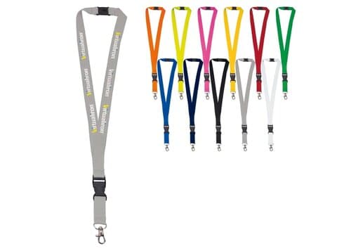 Polyester-Lanyard 20mm mit Schnalle und Haken