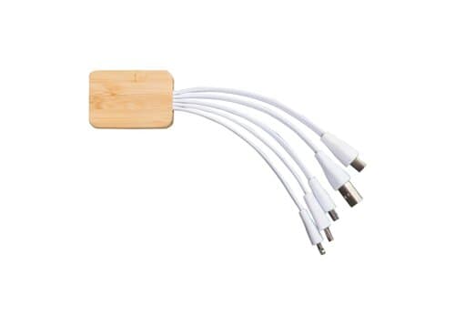 Ladekabel Bambus mit R-PET-Ummantelung