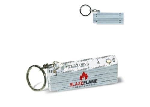 Schlüsselanhänger mit Mini-Zollstock