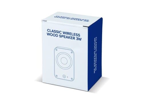 Kabelloser Lautsprecher in klassischer Holzoptik 3W