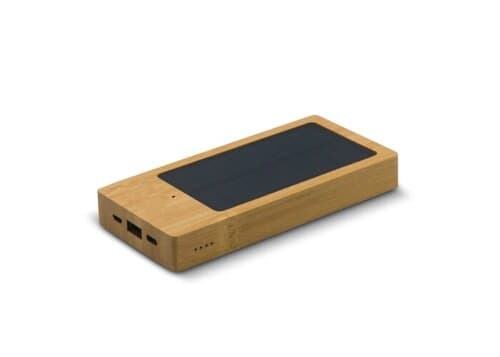 Solar Powerbank Bambus 8000mAh