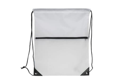 Kordelzugtasche 210T R-PET mit Reißverschluss