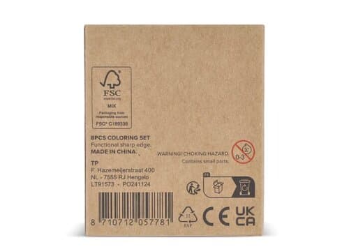 8-teiliges Malset in Kraftkarton