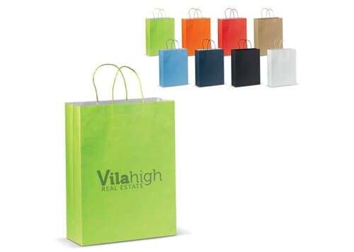 Große Papiertasche im Eco Look 120g/m²