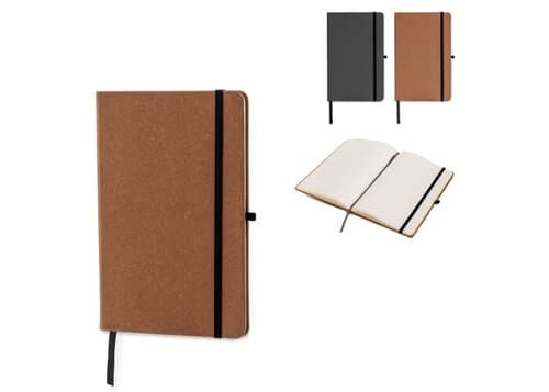 Hardcover-Notizbuch mit Einband aus recycelten Leder DIN A5
