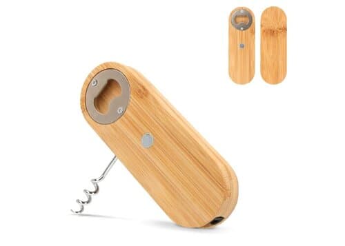 Multifunktionaler Flaschenöffner aus Bambus