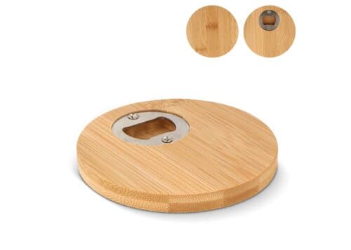 Untersetzer und Flaschenöffner aus Bambus