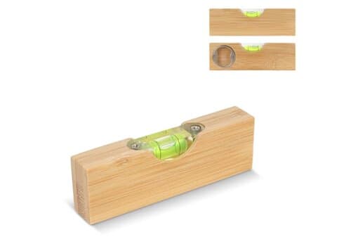 Flaschenöffner-Wasserwaage aus Bambus