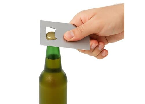 Edelstahl Flaschenöffner in Kreditkartenformat