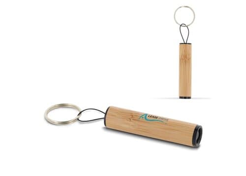 Mini Taschenleuchte Bambus