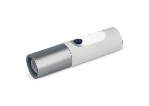 Wiederaufladbare 10-W-LED-Taschenlampe mit Zoomfunktion, 300 lm