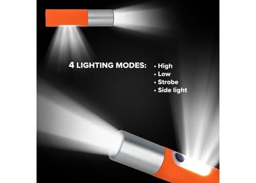 Wiederaufladbare 10-W-LED-Taschenlampe mit Zoomfunktion, 300 lm