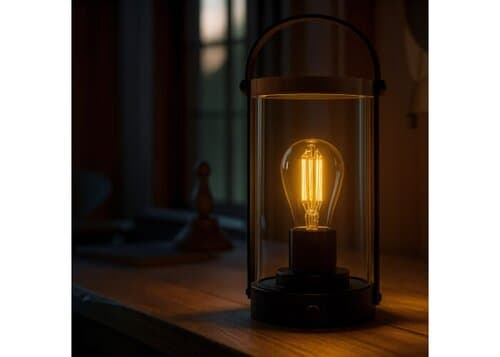 Edison-Bambuslampe