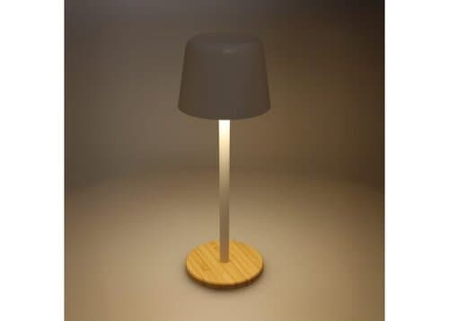 Solis Dimmbare Tischlampe mit Bambusfuß