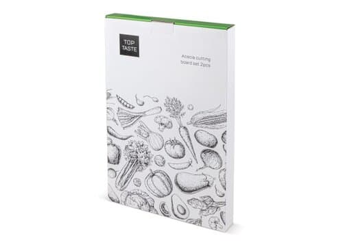 Akazienschneidebrett, 2er Set