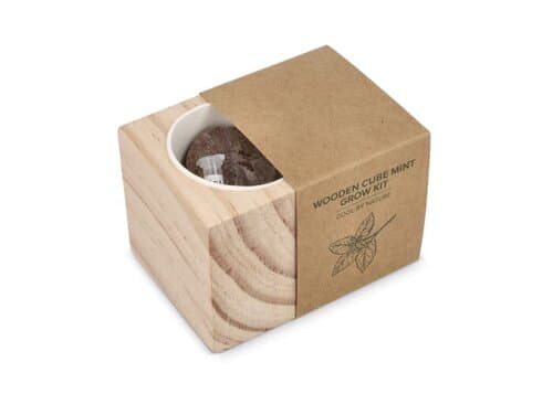 FSC-Holzpflanzgefäß-Set – Mint