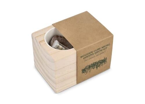 FSC-Holzpflanzgefäß-Set – Microgreens