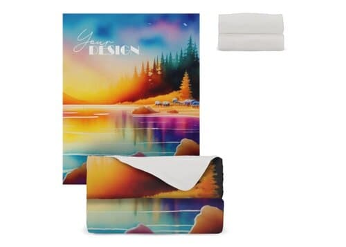 R-PET Fleece-Decke Sublimation 120 x 150 cm 250 g/m²