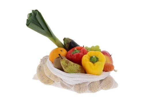 Wiederverwendbare Lebensmitteltasche OEKO-TEX® Baumwolle 40x45cm