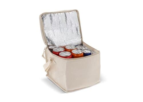 Kühltasche mit einer Ausssenhülle aus baumwolle 22x18x18cm