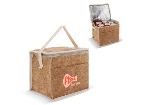 Kühltasche mit Korkelementen 22x18x18cm