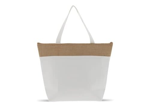 Strand-Kühltasche baumwolle/Jute 43x33x14 cm