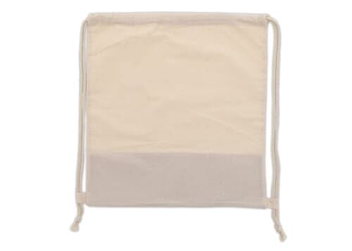 Kordelzugbeutel mit Korkelementen 38x41cm