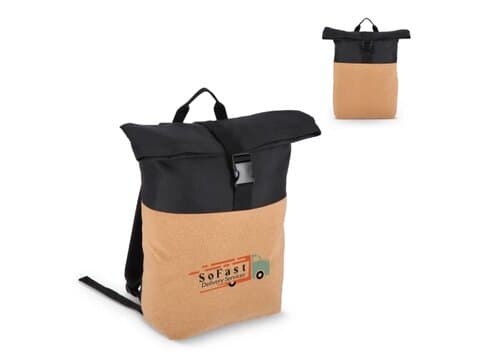 Rolltop-Rucksack Kork & R-PET 18L