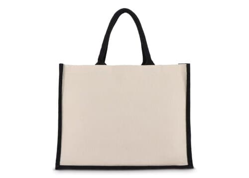 Jute-Baumwolle Tragetasche OEKO-TEX® 42,5 x 19 x 32cm 320g/m²