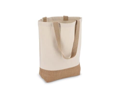 Baumwoll-Jute Tragetasche OEKO-TEX® 41 x 13 x 41cm 320g/m²
