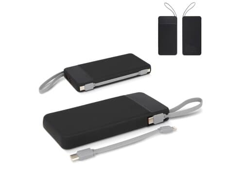 Ziara Powerbank with USB-C & Lightning Cable 10000mAh
