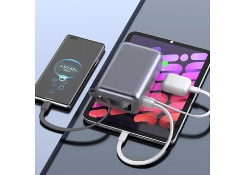 Nova Laptop 65W Powerbank mit integriertem USB-C-Kabel 30000 mAh