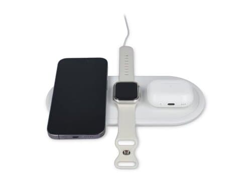 3-in-1 15 W Drahtloses Ladegerät für Handys, Apple Watch und AirPods.