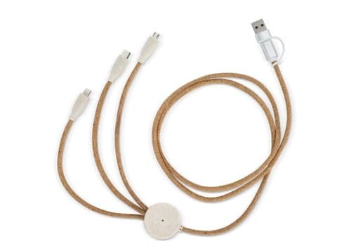 Cork 3 in 1 PD charging & data cable