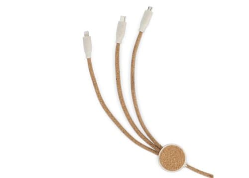 Cork 3 in 1 PD charging & data cable