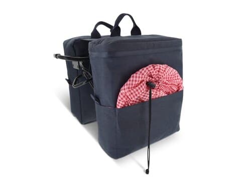 Picknick-Doppel-Fahrradtasche aus R-PET-Material
