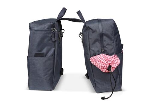Picknick-Doppel-Fahrradtasche aus R-PET-Material