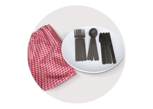 Picknick-Doppel-Fahrradtasche aus R-PET-Material