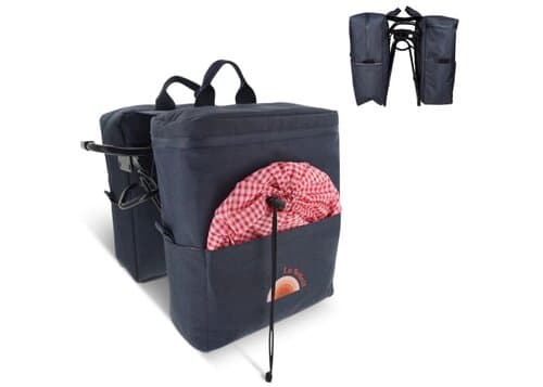 Picknick-Doppel-Fahrradtasche aus R-PET-Material