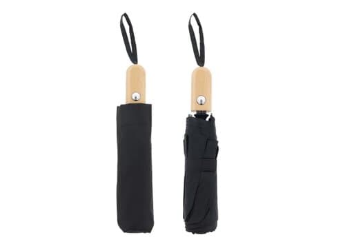 21” faltbarer Regenschirm aus R-PET -Material mit Automatiköffnung