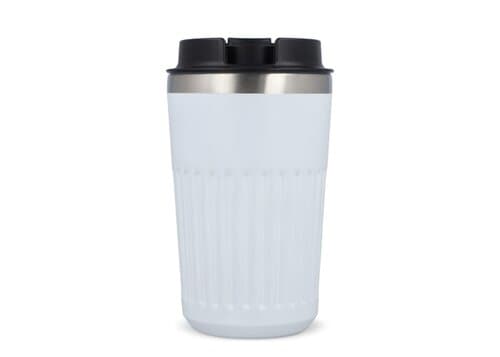 Recycelter Edelstahl-Thermobecher für Kaffee zum Mitnehmen, 400 ml