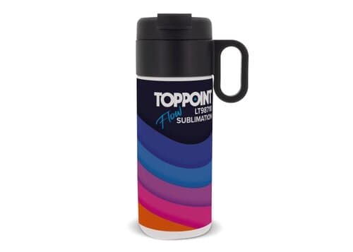 Isolierbecher Flow mit Griff Sublimation 400ml