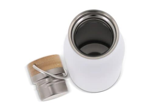 Isolier-Flasche mit Bambusdeckel, 500ml