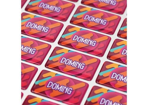 Doming Rechteck 80x25 mm