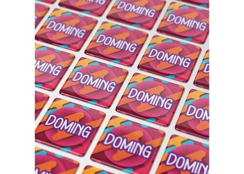 Doming Quadrat 15x15 mm