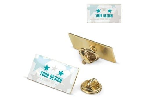 Metall Pin rechteckig 26x14mm