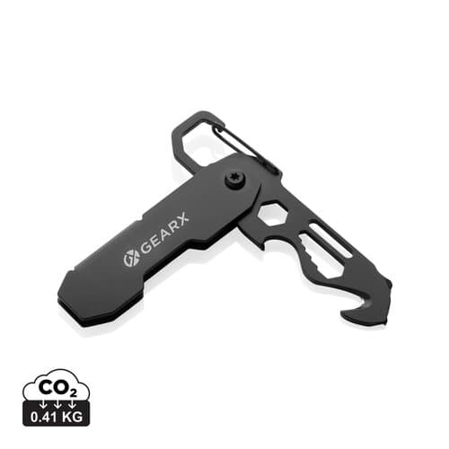 Gear X faltbares EDC-Werkzeug mit Kartonmesser & Karabiner